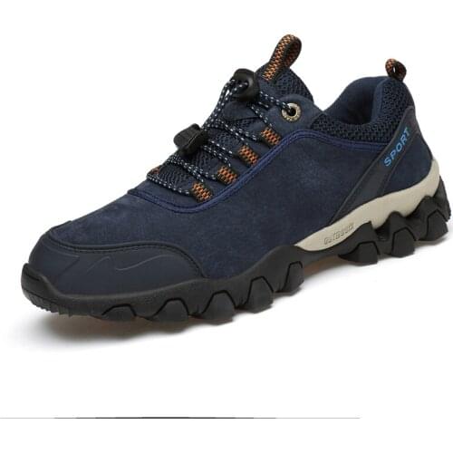 Autumn Mens shoes fashion design Lightweight breathable Mens sneakers outdoor non-slip Lace-up men casual shoes hiking shoes