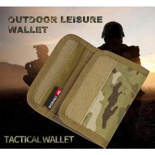 4 Colors Lightweight Outdoor Camouflage Wallet Portable Multi-pockets Men Credit Card Wallet Purse for Daily Use