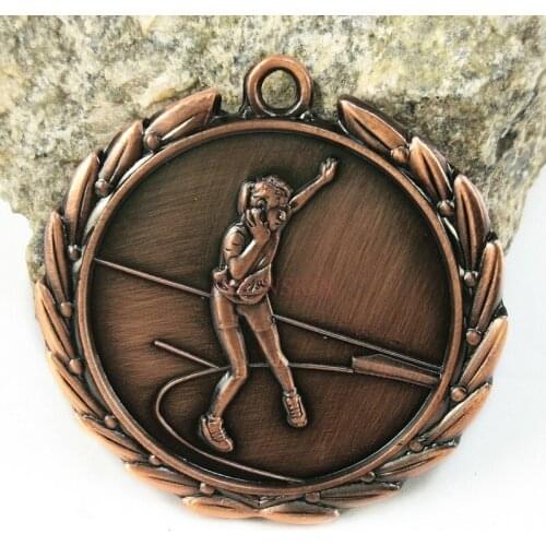 Woman Shot Put Medal Metal Children Medal Club School Factory Sports Event Medals Throwing Shot 2021