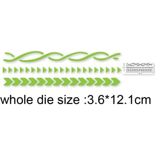 Metal dies Lace Strip Border Cutting Dies Stencils dies for DIY Scrapbooking Album Papers Cards Making Decoration Embossing dies