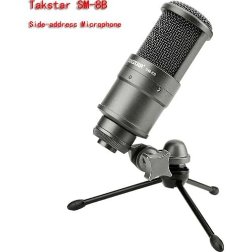 Wholesale - TAKSTAR SM-8B-S Condenser Microphone Broadcasting And Recording Microphone & Mic No Audio Cable HOT
