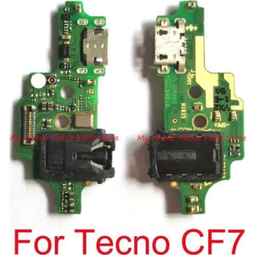 Original USB Charger charging Dock Port Board Flex Cable For Tecno Camon 11 CF7 USB Charge Port Flex Cable Replacement Parts