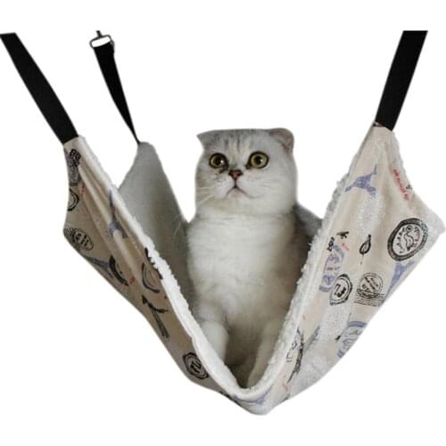 Warm Hanging Pet Hanging Bed Round Dot Tower Zebra Leopard Pattern Warm Pet Hammock Pet Cage Hammock