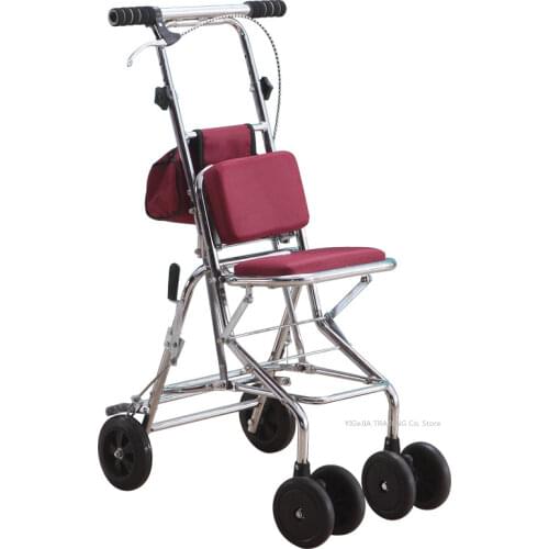 35L Stair Climbing Shopping Cart, Household Sturdy Trolley Trailer, Portable cart with aluminum alloy frame, foldable trolly