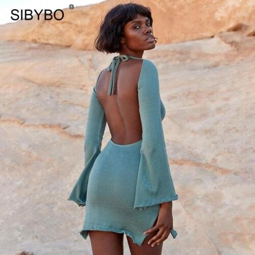 SIBYBO Summer Dresses With Sleeves