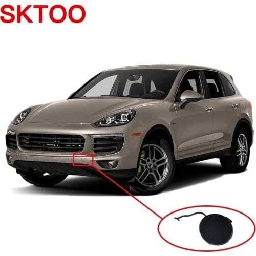 SKTOO For Porsche Cayenne 2011 2012 2013 2014 Front Bumper Trailer Hook Cover Trailer Cover 95850515500/95850515600