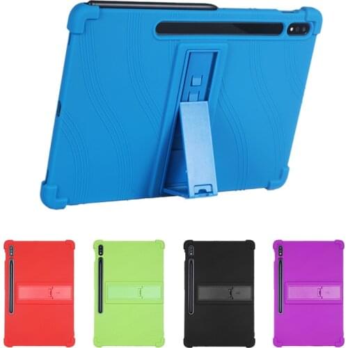 Tab S7 2020 SM-T870 SM-T875 11 inch 2020 Case Kids Soft Silicone Stand Cover For Samsung Galaxy Tab S7 Plus 2020 SM-T970 T975