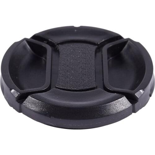 Univeral 49mm Center Pinch Front Lens Cap for DSLR Camera
