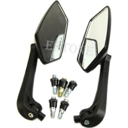 Universal Scooter Rearview Mirrors Pair Moped ATV Motorcycle Backup Mirror YHQ