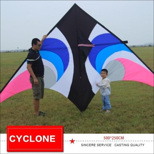 5m Large Cyclone Delta Kite for Audlts High Quality Huge Triangle Single Line Outdoor Flying Kites