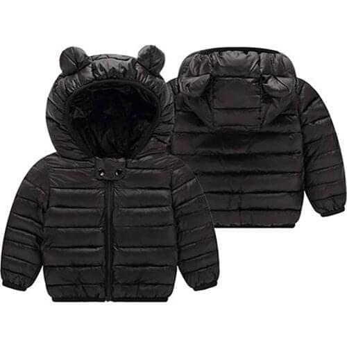 1 2 3 4 Years Autumn Winter Jackets For Girls Hooded Warm Baby Boys Coat New Jacket For Kids Clothes Childrens Clothing