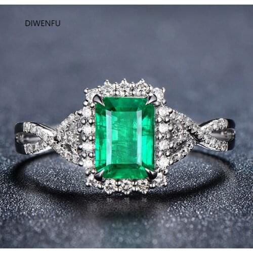 Natural Emerald S925 Sterling Silver Rings for Women Bohemia Wedding Gemstone Rings for Couples Fashion Diamond Silver Jewelry