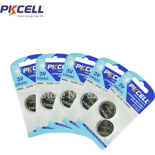 10Pcs 5Card CR2032 BR2032 DL2032 SB-T15 EA2032C ECR2032 L2032 CR 2032 Lithium Li-ion 3V Button Cell Coin Battery