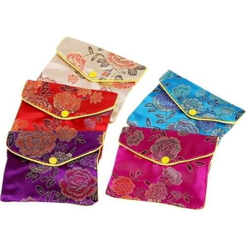 12 Pcs Jewelry Rolls Storage Bag Silk Purse Pouch Gift Pocket Small Jewelry Gift Bag