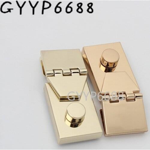 20sets 63*25mm 4colors high quality gunmetal pressed lock briefcase lock for genuine leather bag making square lock
