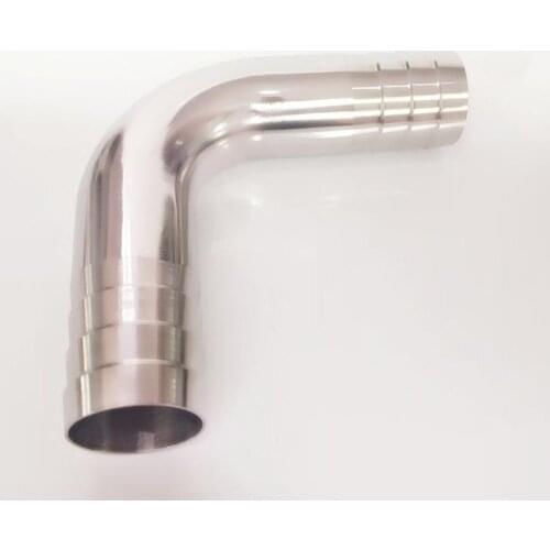 45mm 1-3/4" Hose Barb SUS 304 Stainless Steel Sanitary 90 Degree Elbow Pipe Fitting Home Brew Beer Wine