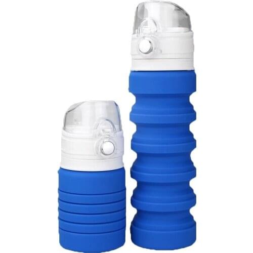 500MLUltra-thin Silicone Folding Cup Cover Outdoor Coffee Cups Children Available Travel Telescopic Sport Water Stocked