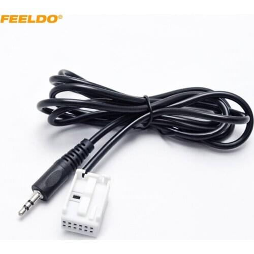FEELDO 5Pcs Car Stereo Audio 3.5mm Male AUX Adapter Cable Fit For Citroen C2/C5/RD4/C-Quatre/Sega/Triumph #MX3963