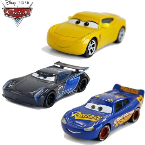 Disney Pixar Cars 3 Jackson Ramirez Champion McQueen Fun Alloy Metal Diecast Boys Educational Toys Birthday Gifts for Children