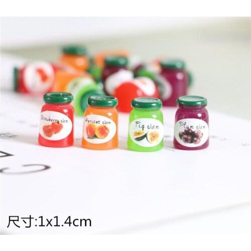1/12 Scale Dollhouse Miniature food Mini Honey sugar jar Play Doll food for barbies blyth kitchen toys