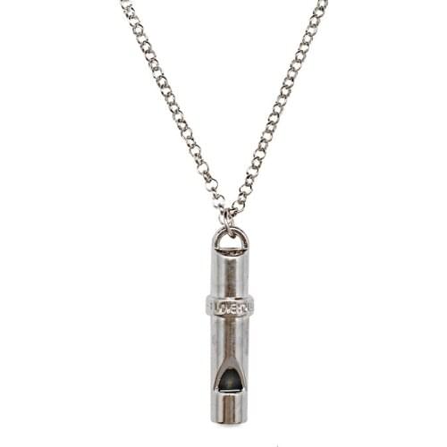 Camping Hiking Survival Whistles Necklace Emergency Whistle Pendant Necklace Women Men Long Chain Tools