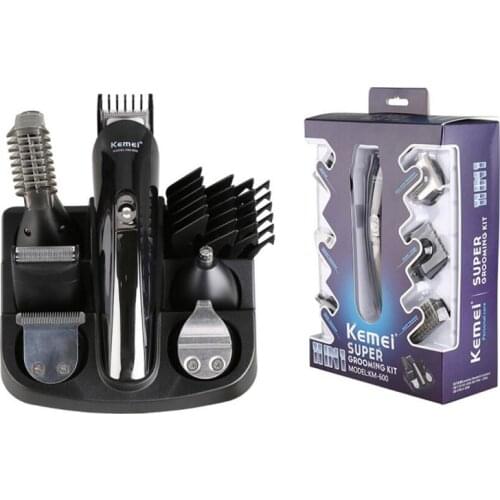 KEMEI KM-600 Professional 11 in 1 Electric Hair Clipper Barber Trimmer Razor Shaver for Men Shaving Machine Cutting Nose Trimmer