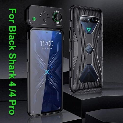 Shockproof TPU soft phone Cases For Black Shark 4 Case Heat Dissipation Cover Support Handle For 2021 Black Shark 4 Pro 5G Case