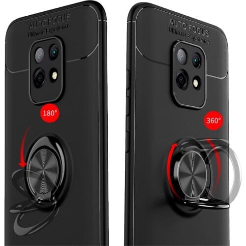 Luxury Silicone case For OPPO Reno 4 Pro 5G reno4 case Realme 6S 6 Phone Cover For OPPO Realme C3 X50 Pro Finger Ring