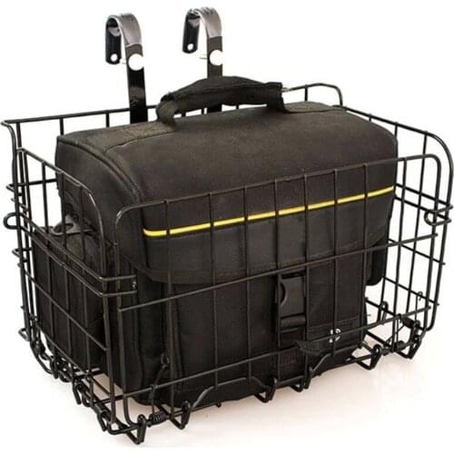 Foldable Bicycle Basket Cycling Carrying Holder Bike Riding Cycle Biking Front Baggage Basket Bike Accessories Para Bicicleta