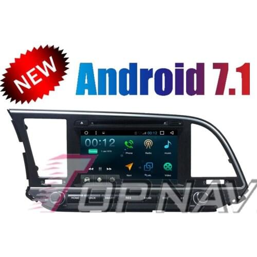 Topnavi Quad Core Android 7.1 Car DVD Multimedia Player for Hyundai Elantra 2016 Radio Stereo GPS Navigation Audio Video In Dash