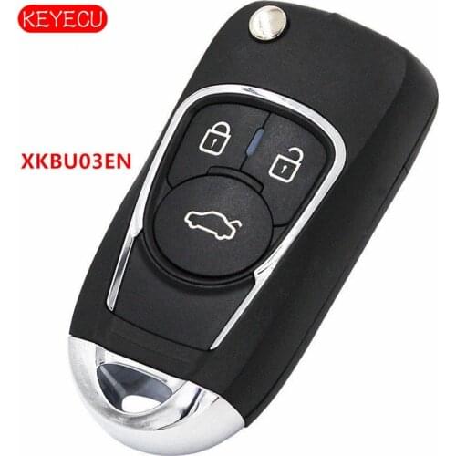Keyecu Universal Remote Key Fob 3 Button XKBU03EN for VVDI Key Tool VVDI2 XHORSE