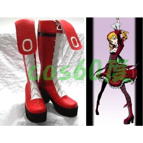 Unlight Donita Red Long Cosplay Shoes Boots S008