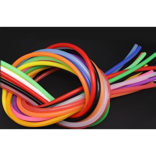 Silicone Tube Inner Dia. 4mm,Outer Dia. 7mm Food Grade Soft Tubing Pipe White Red Green Blue Black Transparent Choose Length