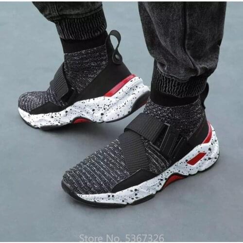 Xiaomi FREETIE Velcro Buckle Trend Flying Knitted Daddy Shoes High Gang Outsole Winter Warm Non-slip Camping Hiking Sneakers