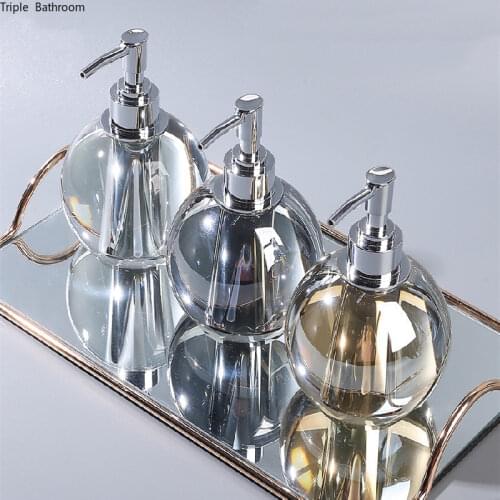 Nordic Portable Crystal Home Hotel Bathroom Set Decor Ornaments Soap Dish Lotion Bottle Mouth Cup Mouth Cup Decorations Crafts