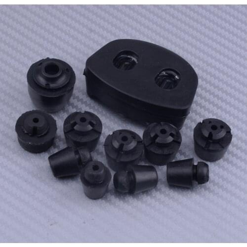 DWCX 11pcs Door Rubber Bump Stop Damper Buffer Shock Set Pad Fit For Mitsubishi Pajero Montero V31 V32 V43 V44 V45 V46 V73 V75