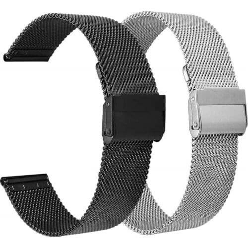 22mm Hot sales Pebble Time / Pebble Time Classic Milanese Magnetic Loop Replacement Watch Band Strap for Pebble Time Steel