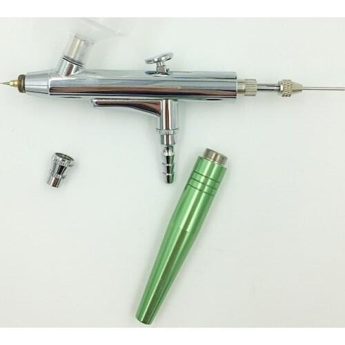 Airbrush Tool Dual Action Gravity Feed 0.3mm Nozzle Spray Gun Cake Decorating Brushes For Nail Manicure With Wrench Straw