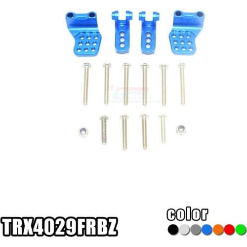 ALUMINUM ADJUSTABLE F+R DAMPER MOUNT (MULTIPLE POSITIONING HOLES)-SET FOR TRX-4 BENZ G500, FORD BRONCO 82046-4, BLAZER 82076-4