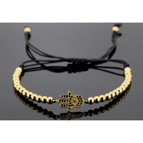 Men Women Bracelet Bangles Friendship Bracelets Hamsa Hand Charm Style Beads Bracelets Pulseras High Quality Jewelry Gift