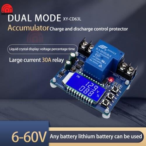 CD63L CD63 30A Battery Charging Control Module Full Power Off DC Voltage Protection Under Voltage Power Loss Protector