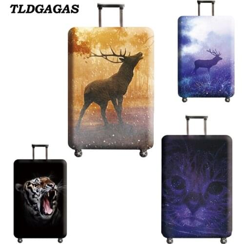 TLDGAGAS Luggage Cover Travel Suitcase Animal Prints Protector Suit 18-32 Size Cute cat Pattern Trolley case Travel Accessories