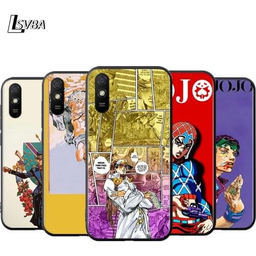JoJo Bizarre Adventure Silicone Cover For Xiaomi Redmi K40 K30i K30T K30S K30 K20 10X Ultra Pro Black Soft Phone Case Shell