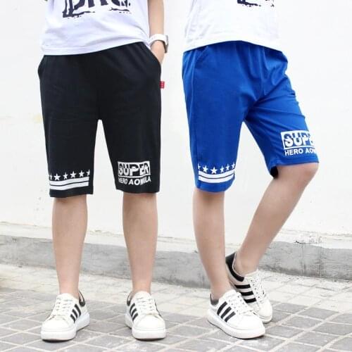 Kids sports pants summer new cotton childrens clothing big children casual students girls baby boys clothes