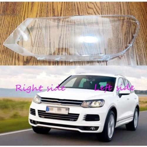 For Volkswagen VW Touareg 2011 2012 2013 2014 Car Halogen Headlight cover Headlamp Lens Auto Shell Cover