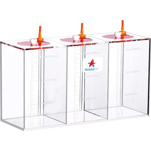 DW Aquarium Red Starfish Dosing Pump Scale Liquid Storage Bucket With Scale DT4.5L/5L Liters High Quality Acrylic made Reef