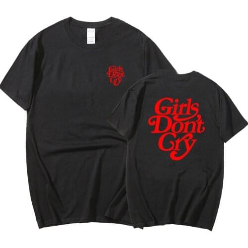 2021 Girls Dont Cry T Shirt Men Summer Tide O-Neck Cotton Short Sleeve T-Shirts Streetwear Harajuku Oversize T Shirt For Men