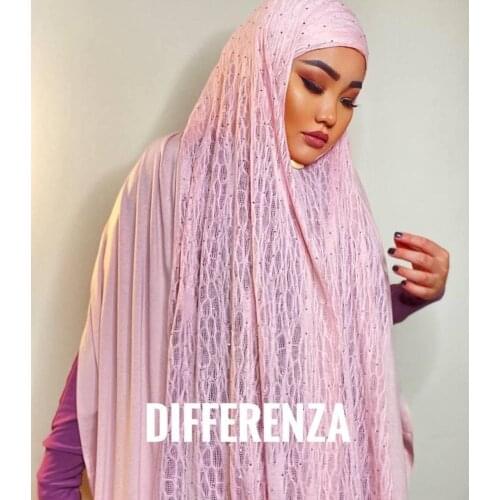 Hijab Turban Scarf Shawl Muslim Clothing for Women Combed Cotton Fabric Handmade شال عمامة Islamic Clothes