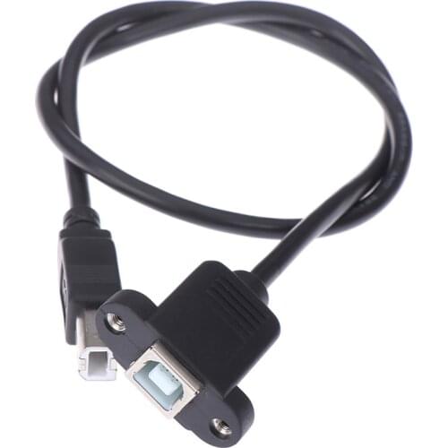 0.3m/0.5m/1m/1.5m USB 2.0 Type B Male to Type B Female Printer Extension Cable With Panel Mount