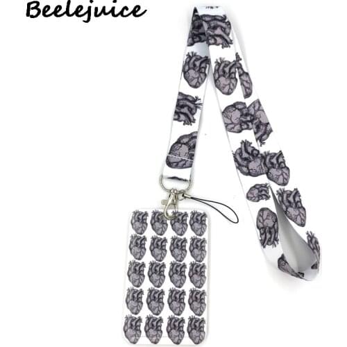 Heart Organ Medical ID Card Students Work Name card Holder Pass Gym Badge Kids Holder Jewelry Accessories Decorations Gifts